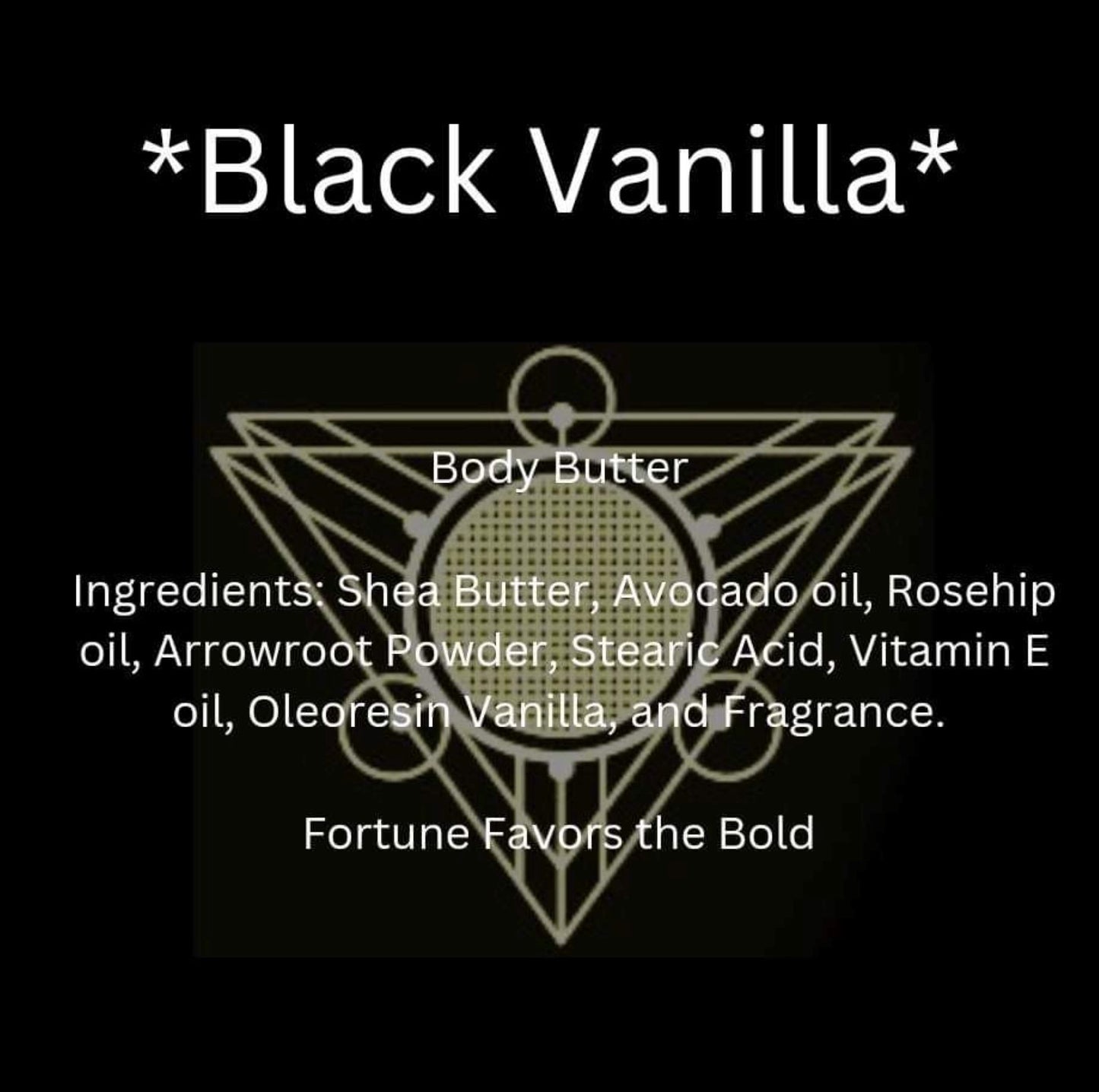 Black Vanilla Body Butter 4 Oz.