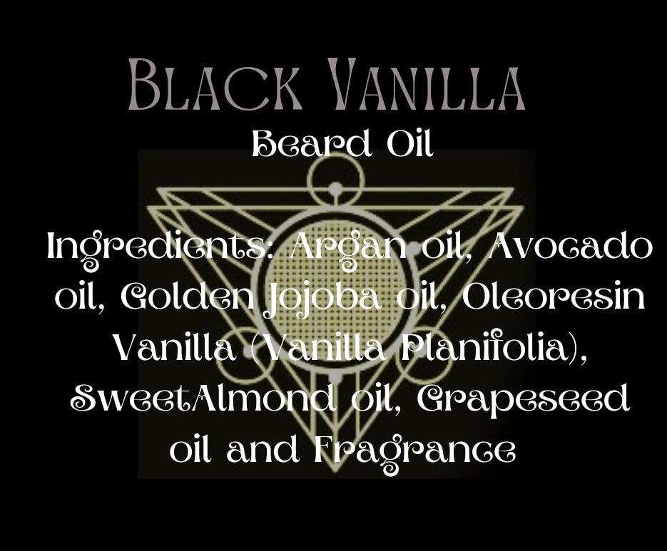 Black Vanilla Beard Oil 1 Oz.